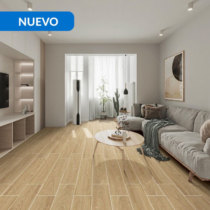 HOLZTEK - Porcelanato 20x120 cm Bergen Café 1.2 m2