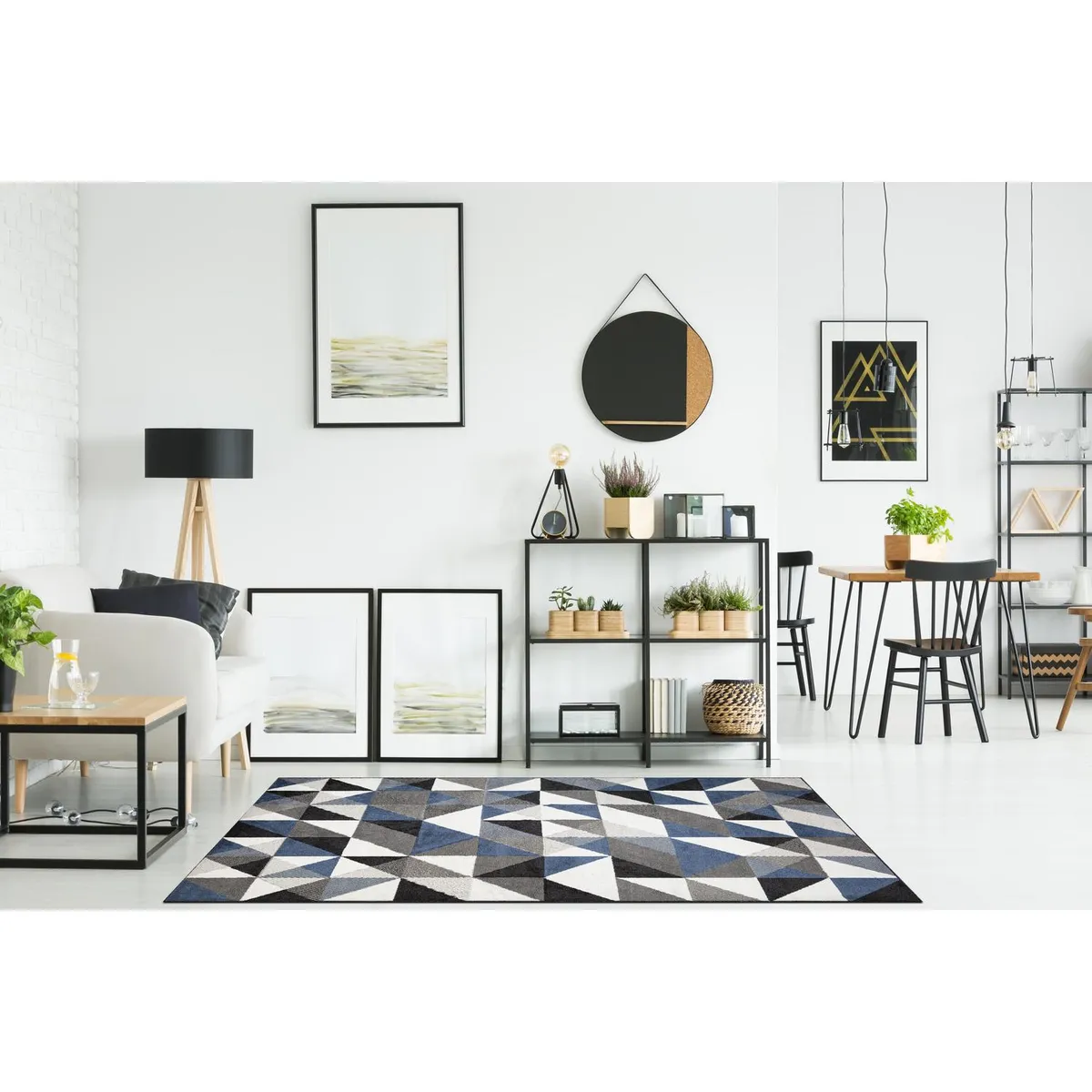 JUST HOME COLLECTION - Alfombra Norway Geo 160x235 cm Polipropileno Multicolor