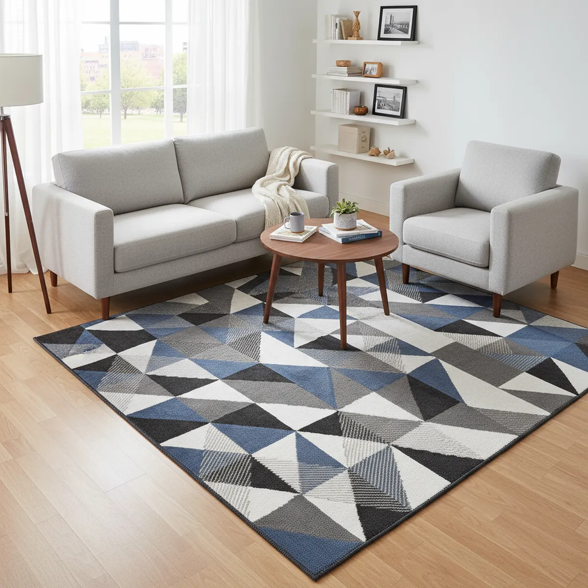 JUST HOME COLLECTION - Alfombra Norway Geo 160x235 cm Polipropileno Multicolor