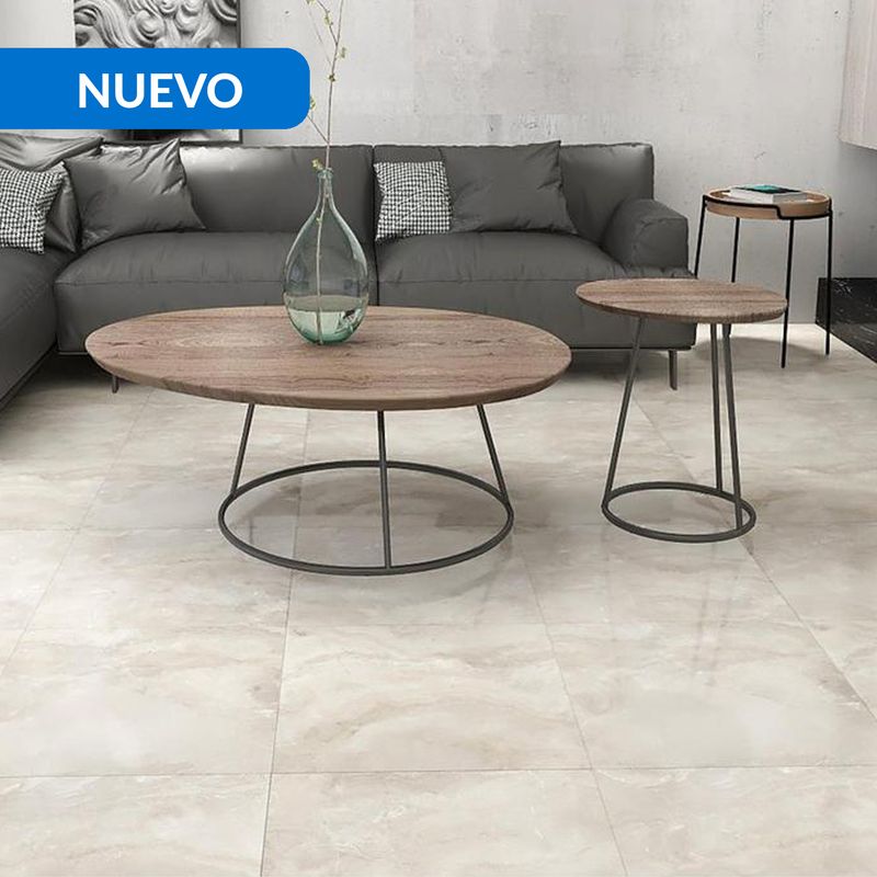 HOLZTEK - Porcelanato 60x60 cm Veta Greige Gris 1.44 m2