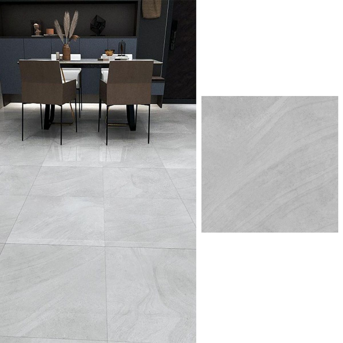 HOLZTEK - Porcelanato 60x60 cm White Blanco 1.44 m2