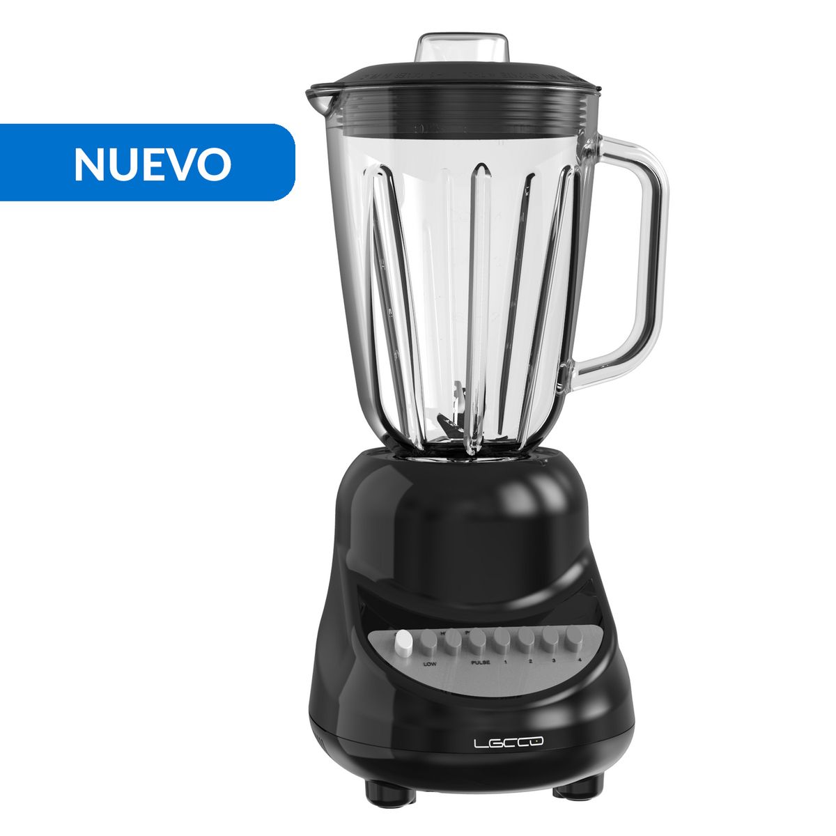 RECCO - Licuadora 1.5 Litros Negro 