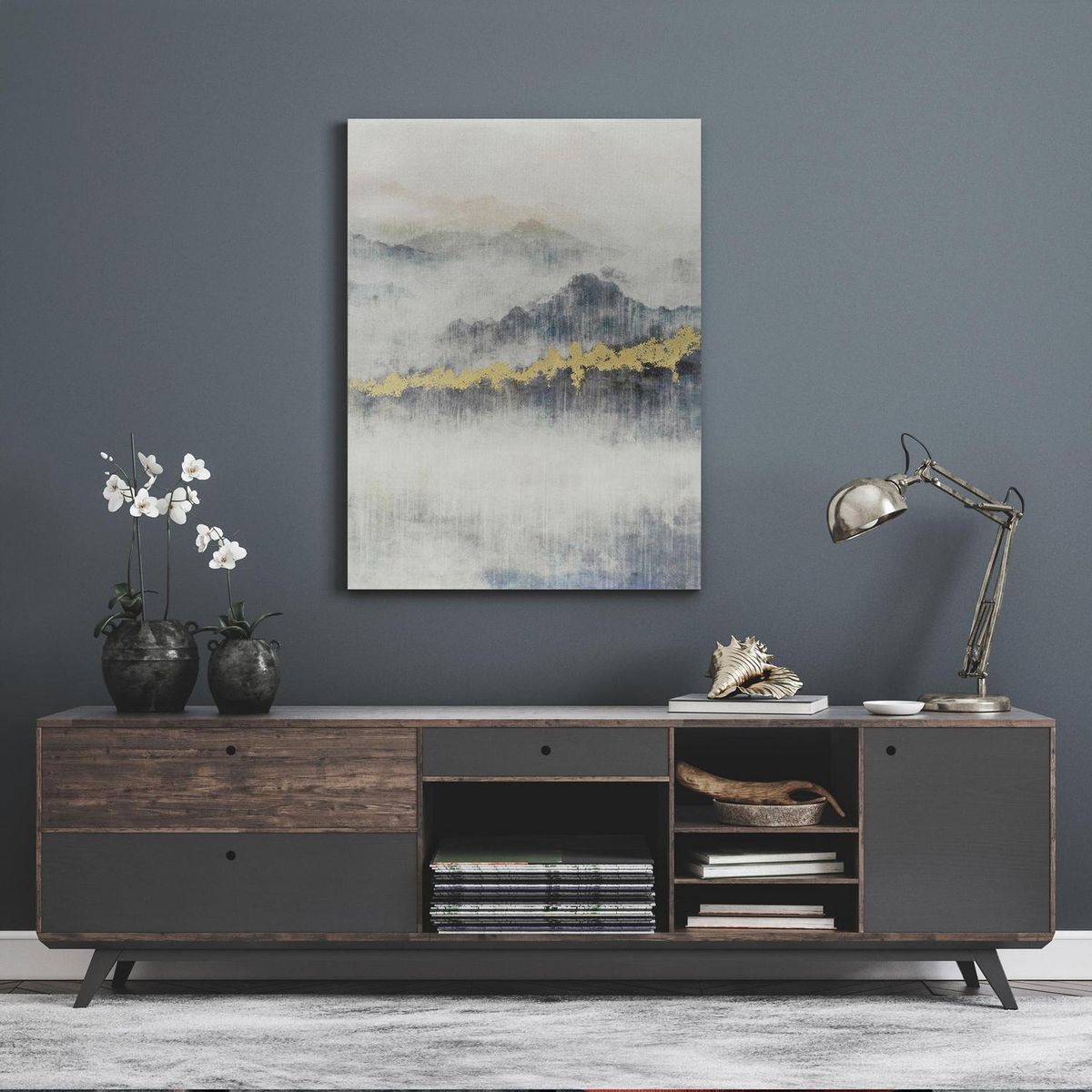 JUST HOME COLLECTION - Canvas Abstract Folia 50x70 cm