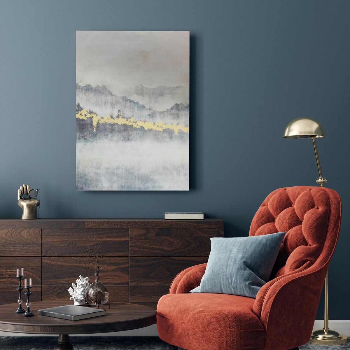JUST HOME COLLECTION - Canvas Abstract Folia 50x70 cm