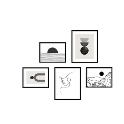 Imagen 2 del producto Set 5 Cuadros Decorativos Abstracto