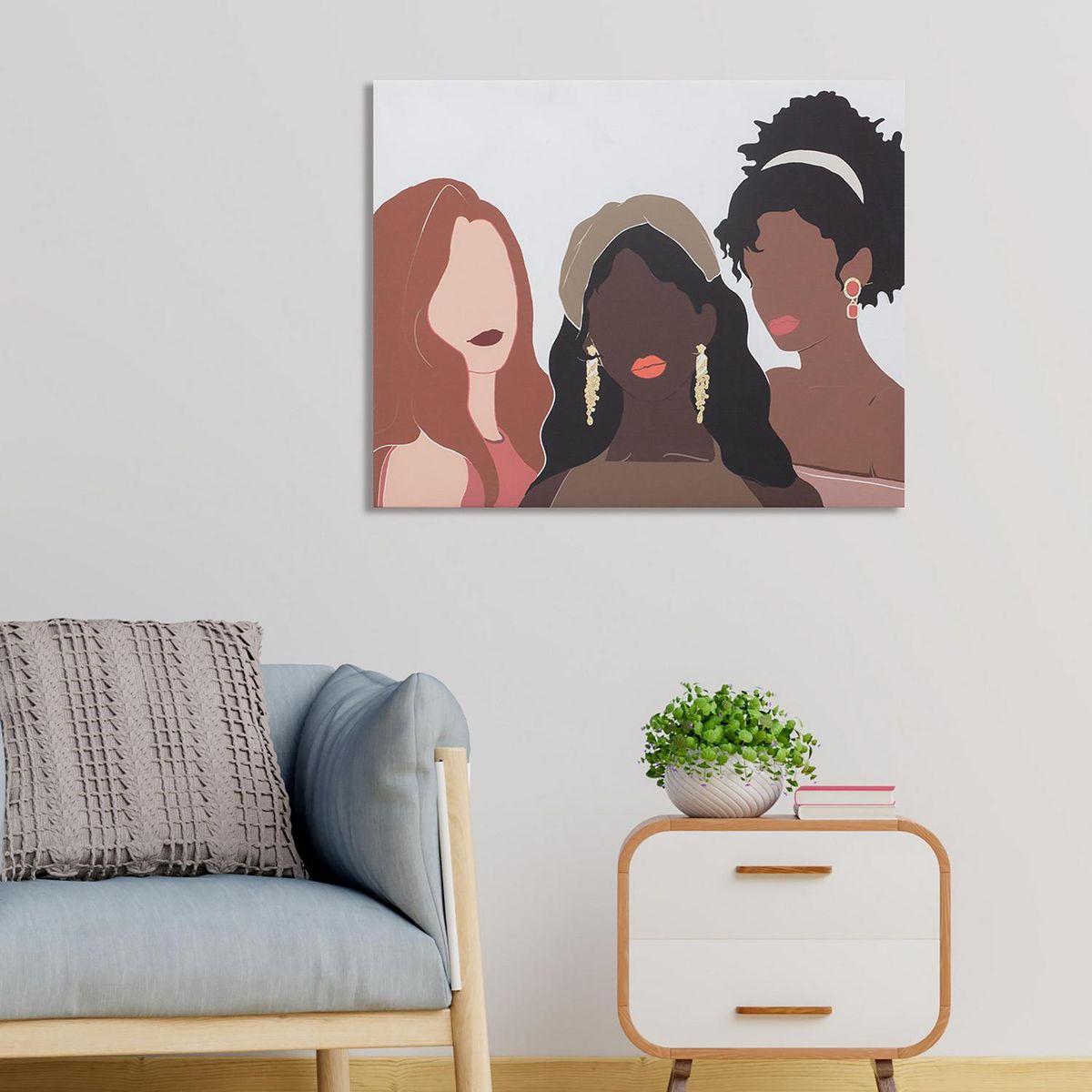 JUST HOME COLLECTION - Canvas Lady Vintage 50x40 cm