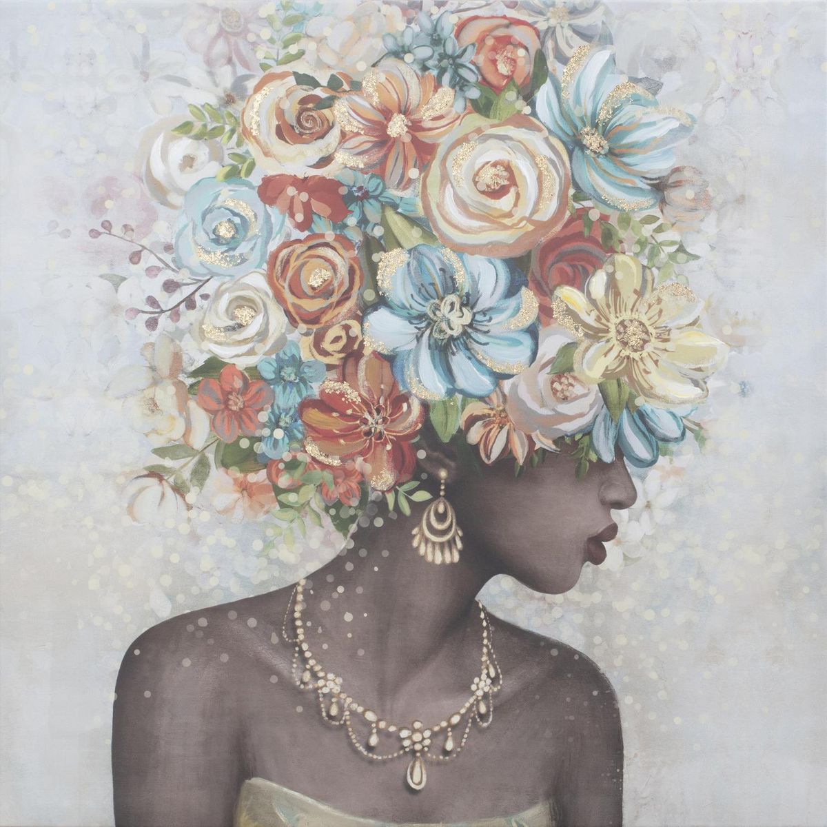 JUST HOME COLLECTION - Canvas Lady Foil 70x70 cm