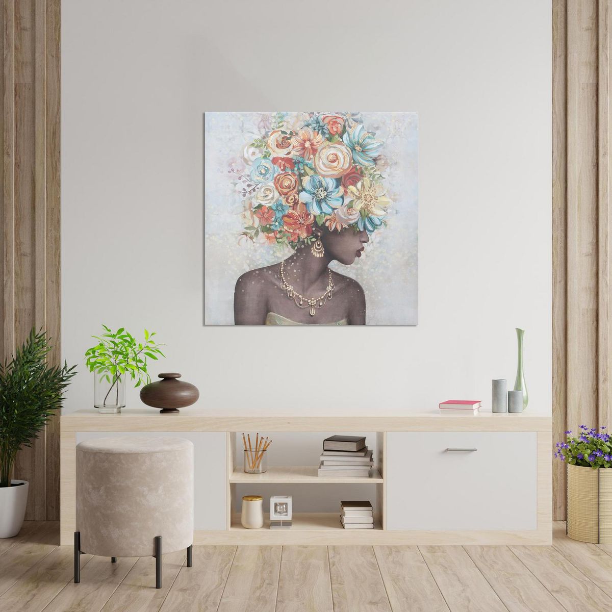 JUST HOME COLLECTION - Canvas Lady Foil 70x70 cm