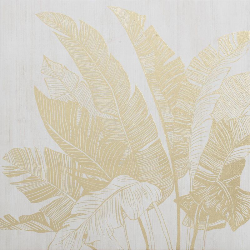 JUST HOME COLLECTION - Canvas Hojas Folia 1 80x80 cm