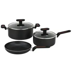 JUST HOME COLLECTION - Batería de cocina 5 piezas antiadherente chef