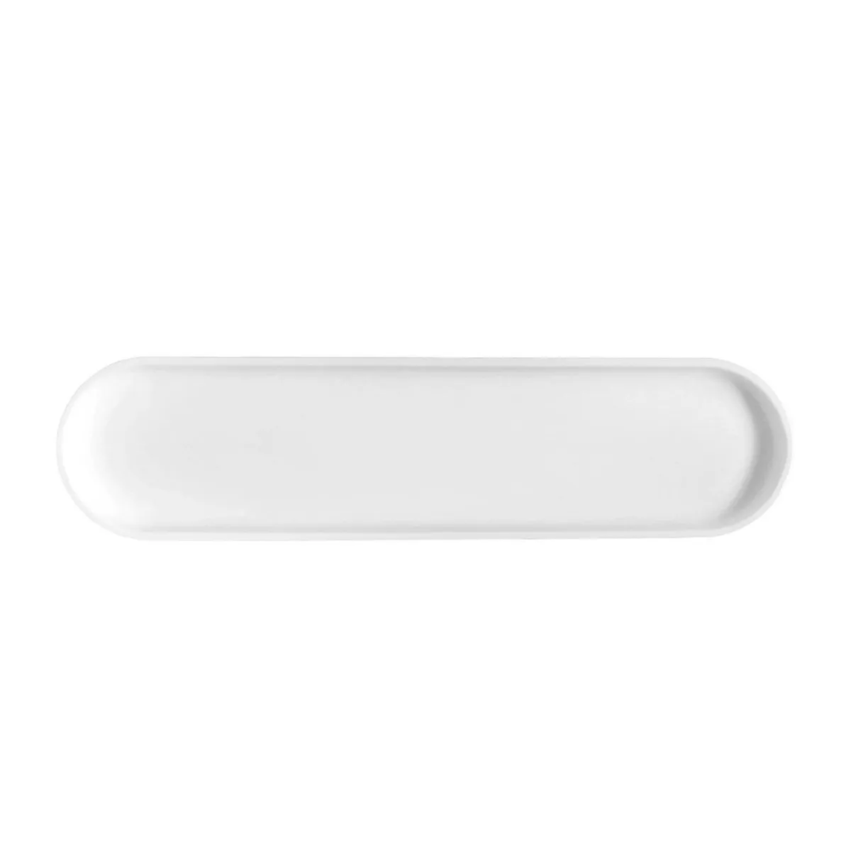 JUST HOME COLLECTION - Plato Ovalado 35 cm Porcelana Berger Blanco