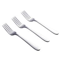 Set de 3 Tenedores Cena Inoxidable Plateado