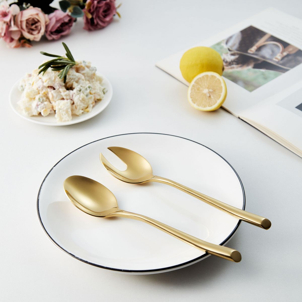 JUST HOME COLLECTION - Set 2 Cubiertos Ensalada Dora