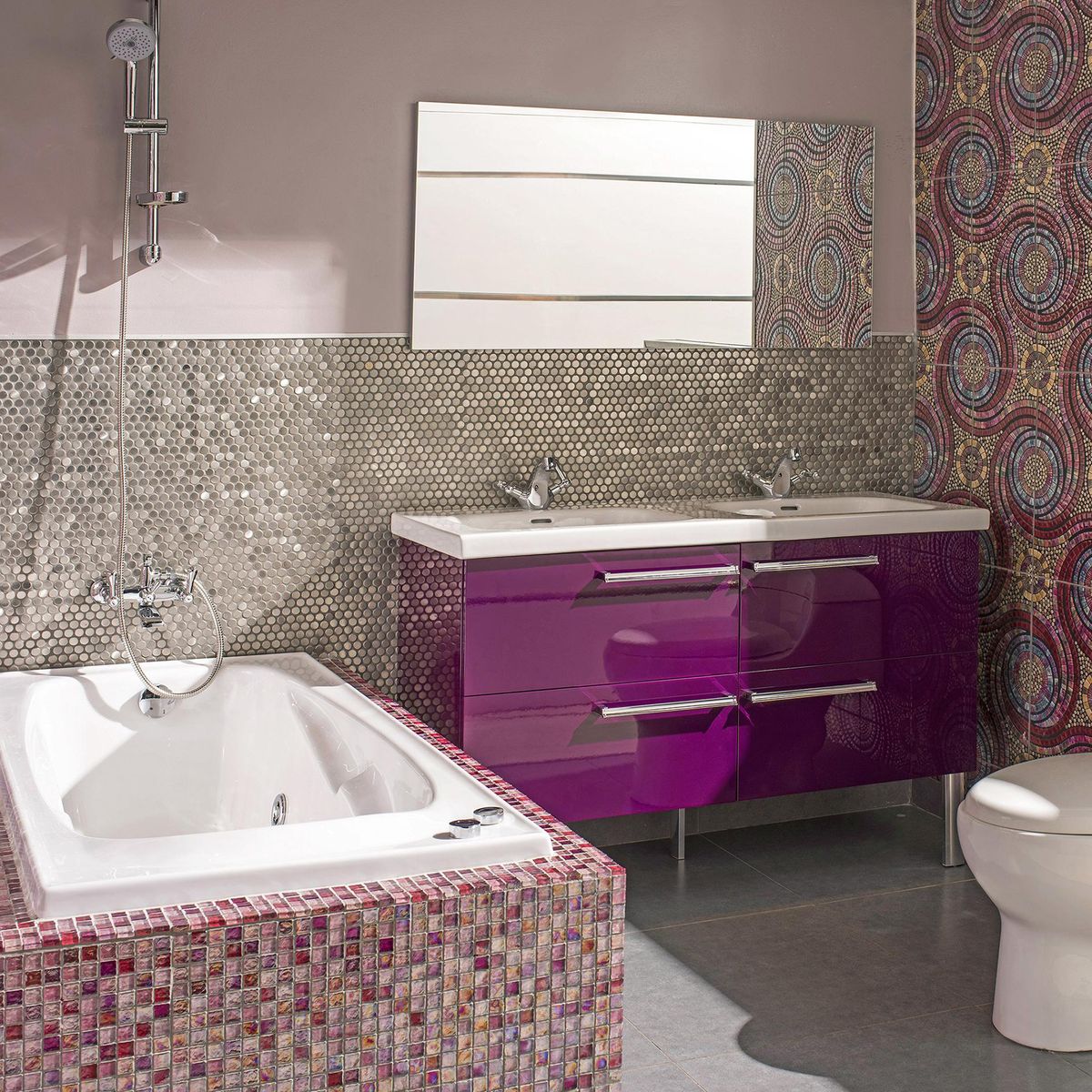 FAS - Juego de Tina Ducha Texas Cromado