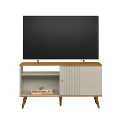 JUST HOME COLLECTION - Mesa de TV 50 " Rubi Natural/Beige 120x64x36 cm