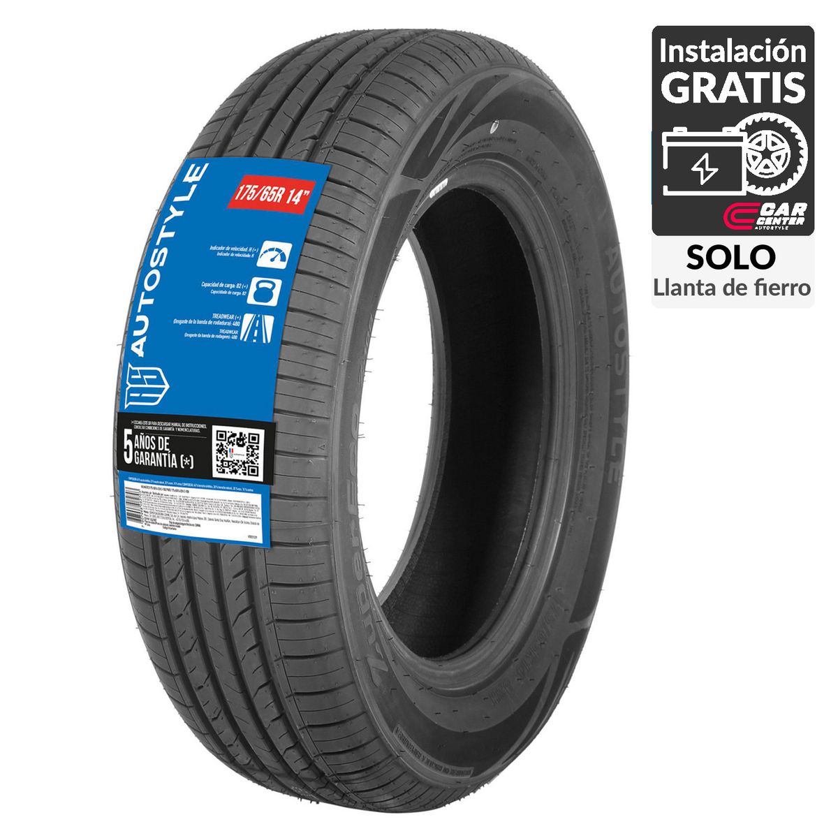 AUTOSTYLE - Neumático para Automóvil 175/65 R14 GSZT007