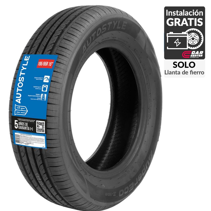 AUTOSTYLE - Neumático para Automóvil 195 65R15 91V Z-108