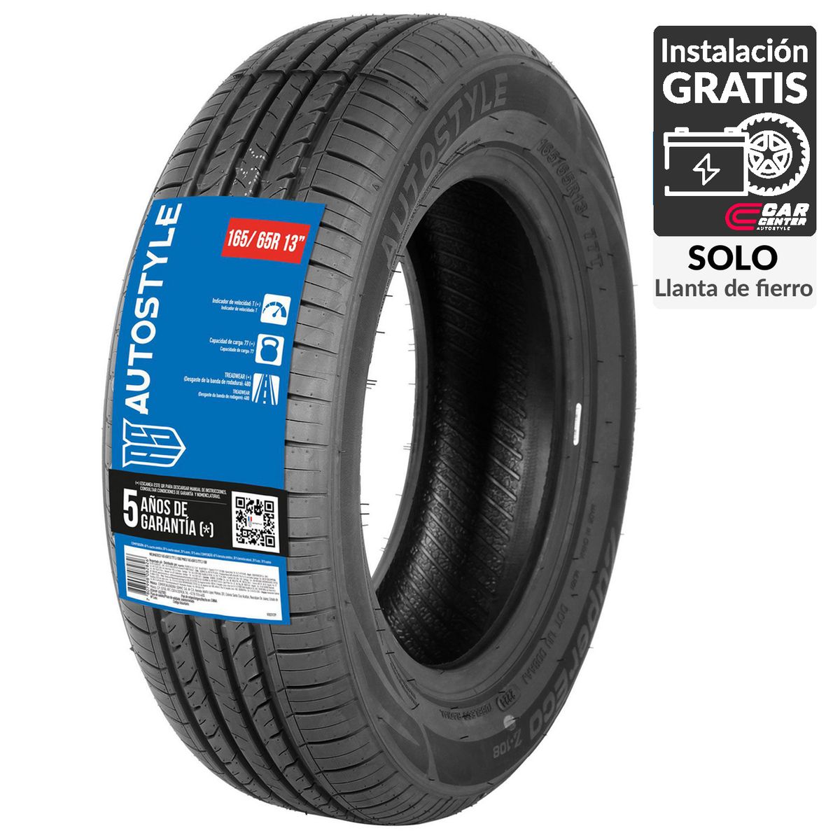 AUTOSTYLE - Neumático para Automóvil 165/65 R13 GSZT001