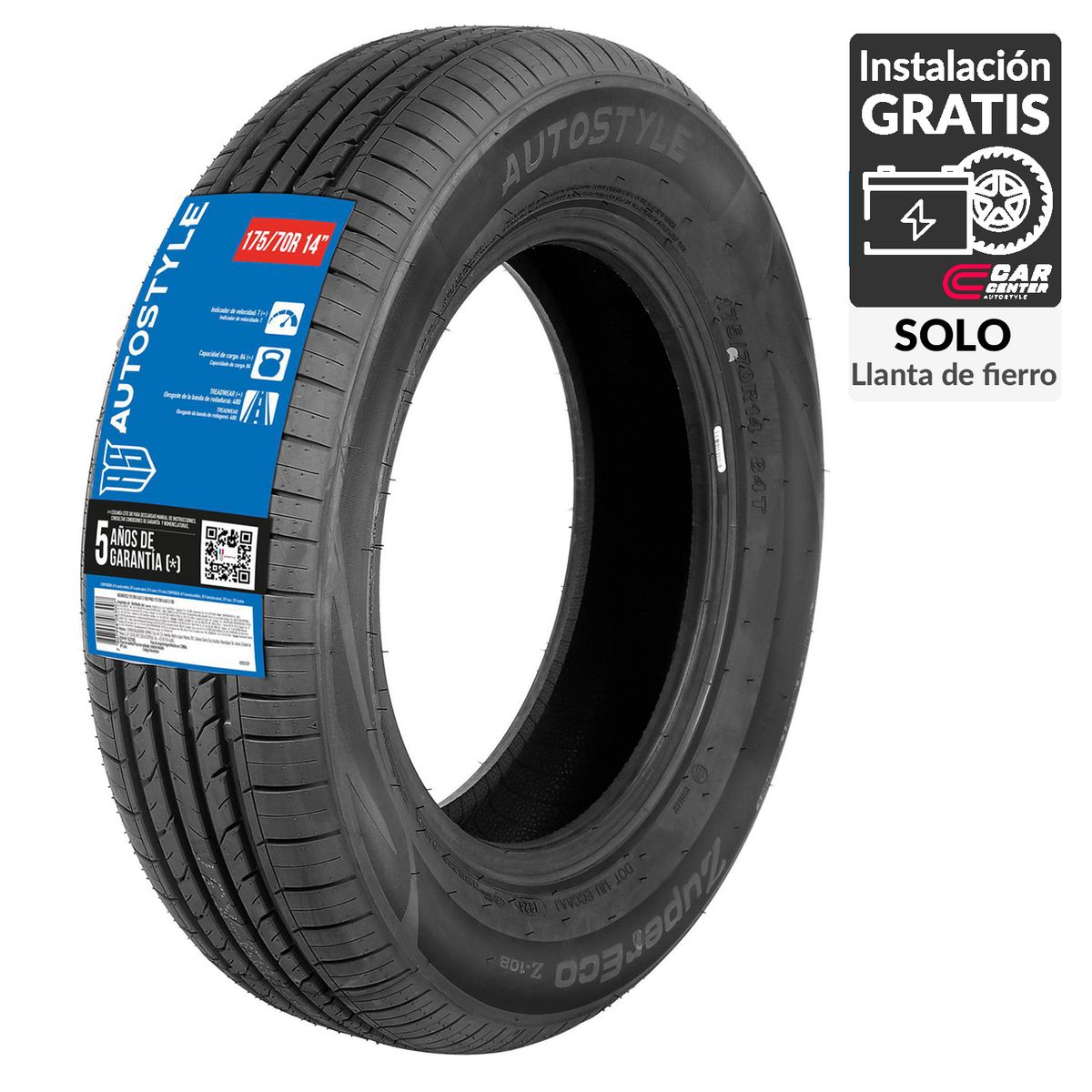 AUTOSTYLE - Neumático para Automóvil 175/70 R14 GSZT005