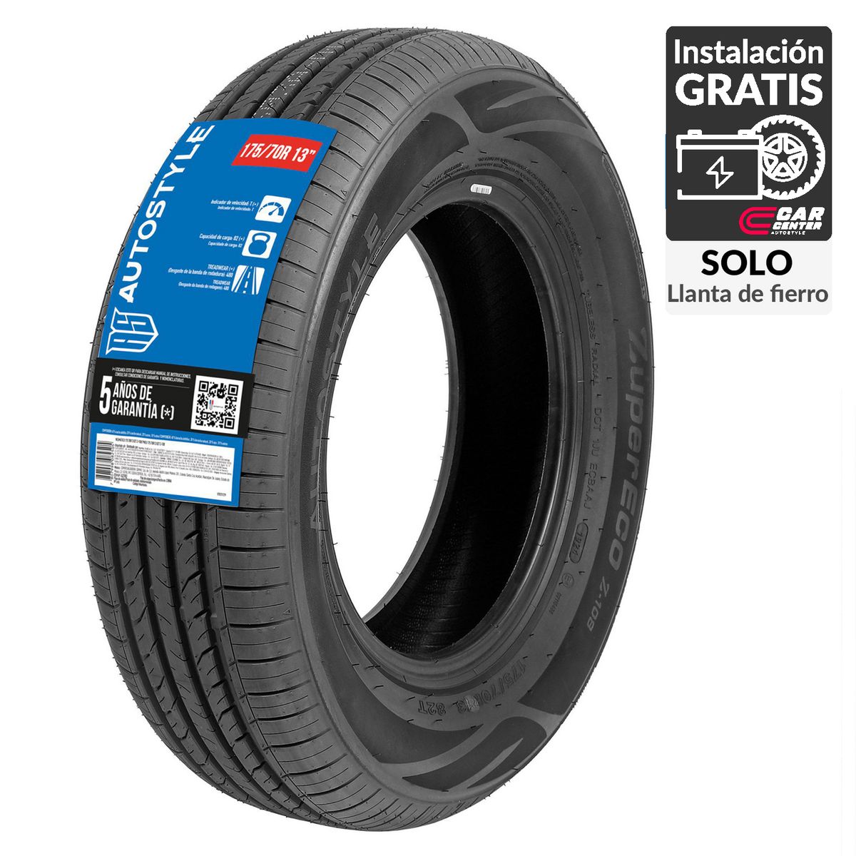 AUTOSTYLE - Neumático para Automóvil 175/70 R13 GSZT003