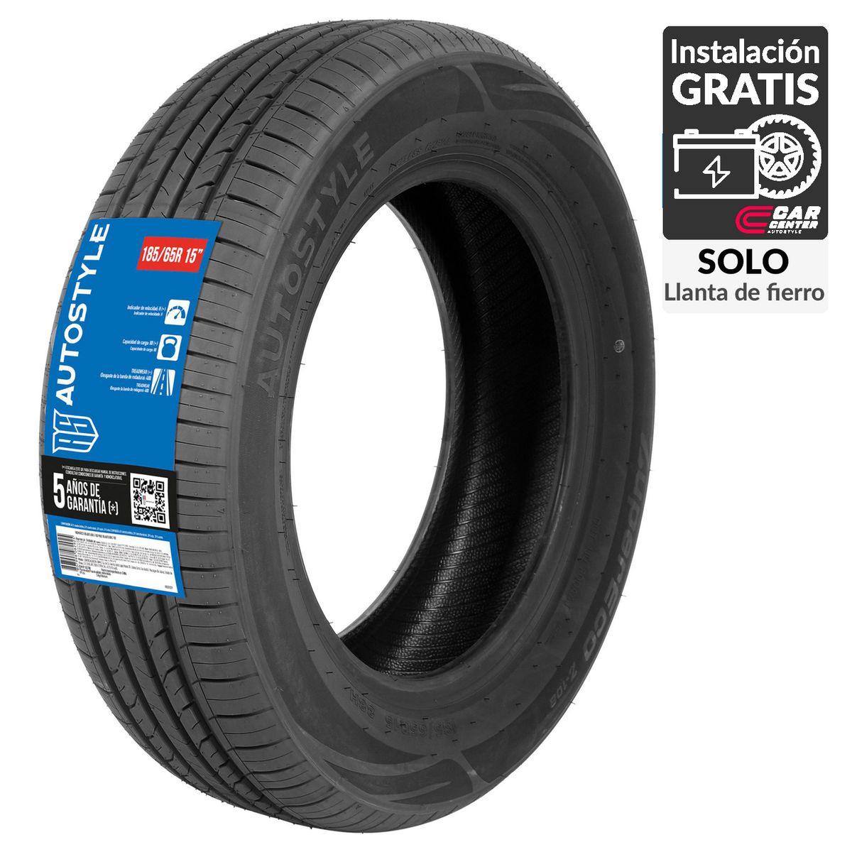 AUTOSTYLE - Neumático para Automóvil 185/65 R15 185 65R15 88H Z-108