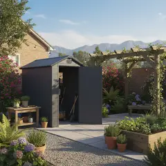 ERGO - Bodega para Jardín AVE B1 Gris 204x134x192 cm