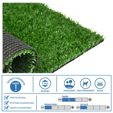 Pasto Sinttico 4 m2 7 mm 1x4 m