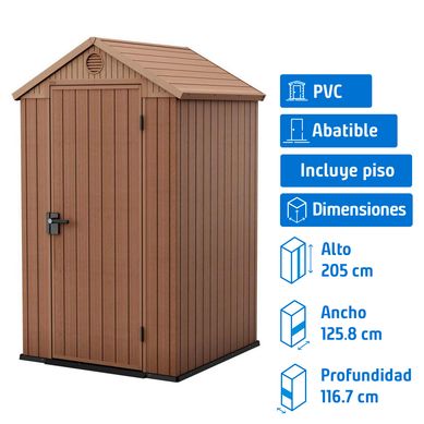 Bodega para jardin Darwin Caf 205x125.8x116.7 cm