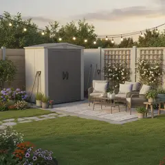KETER - Bodega de Jardín Premiun Factor Beige. 208x178x113.5 cm