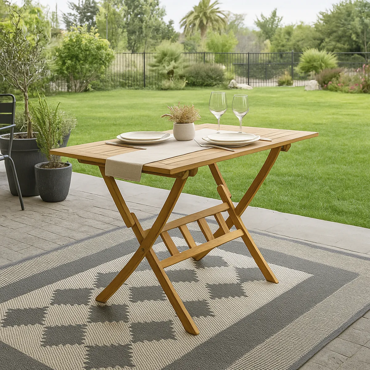 JUST HOME COLLECTION - Mesa plegable Bristol madera