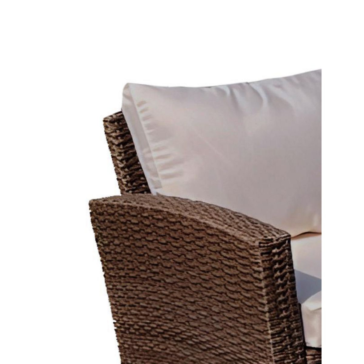 JUST HOME COLLECTION - Juego de Comedor de Terraza Aston 7 Personas Marrón