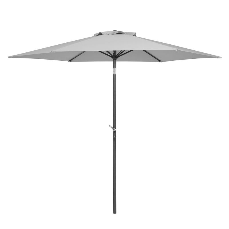 JUST HOME COLLECTION - Quitasol para Terraza Poliéster 2.7x2.35 metros Taupe; Negro