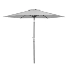 JUST HOME COLLECTION - Quitasol para Terraza Poliéster 2.7x2.35 metros Taupe; Negro