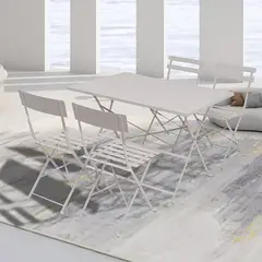 JUST HOME COLLECTION - Juego de comedor de terraza Bergamo 5 piezas
