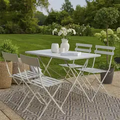 JUST HOME COLLECTION - Juego de Terraza Comedor Bergamo 4 Personas