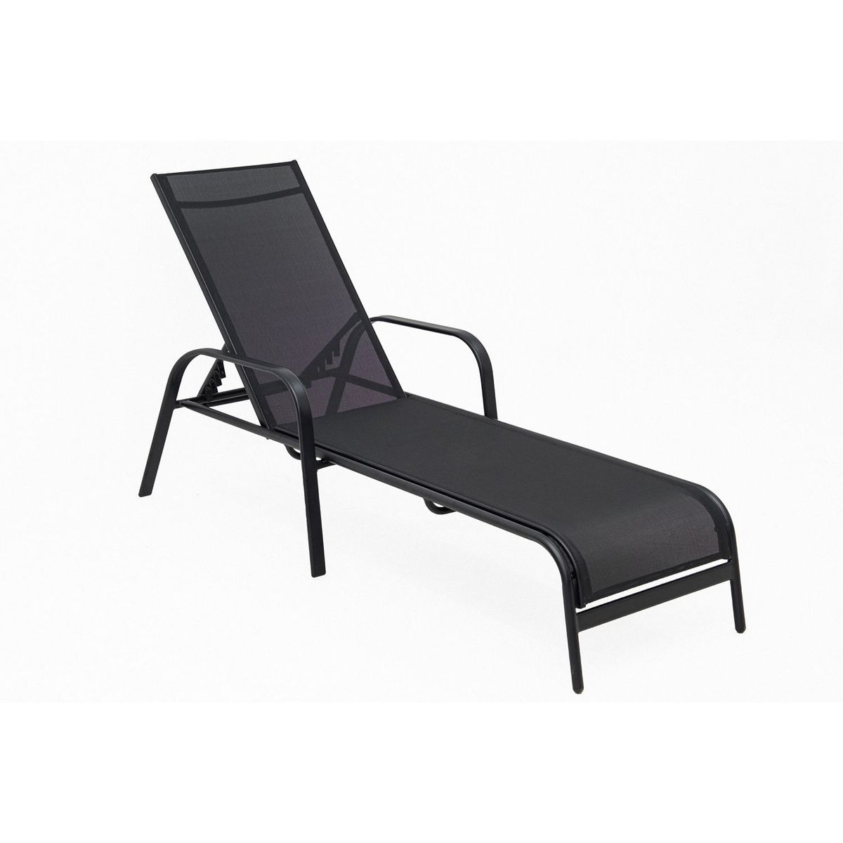 JUST HOME COLLECTION - Reposera Brooklyn Textileno Negro