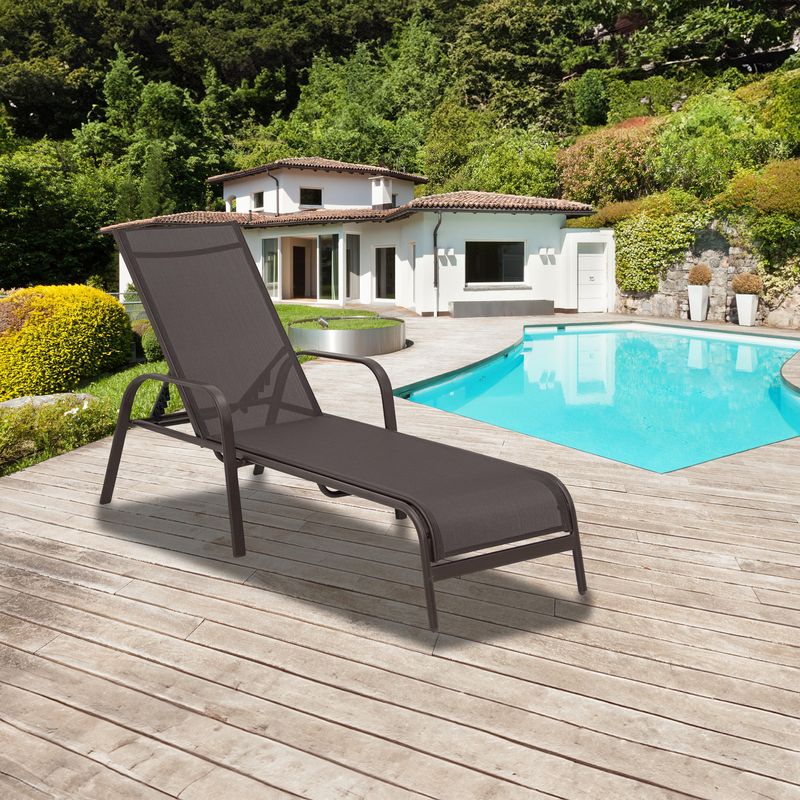 JUST HOME COLLECTION - Reposera Brooklyn Textileno Taupe