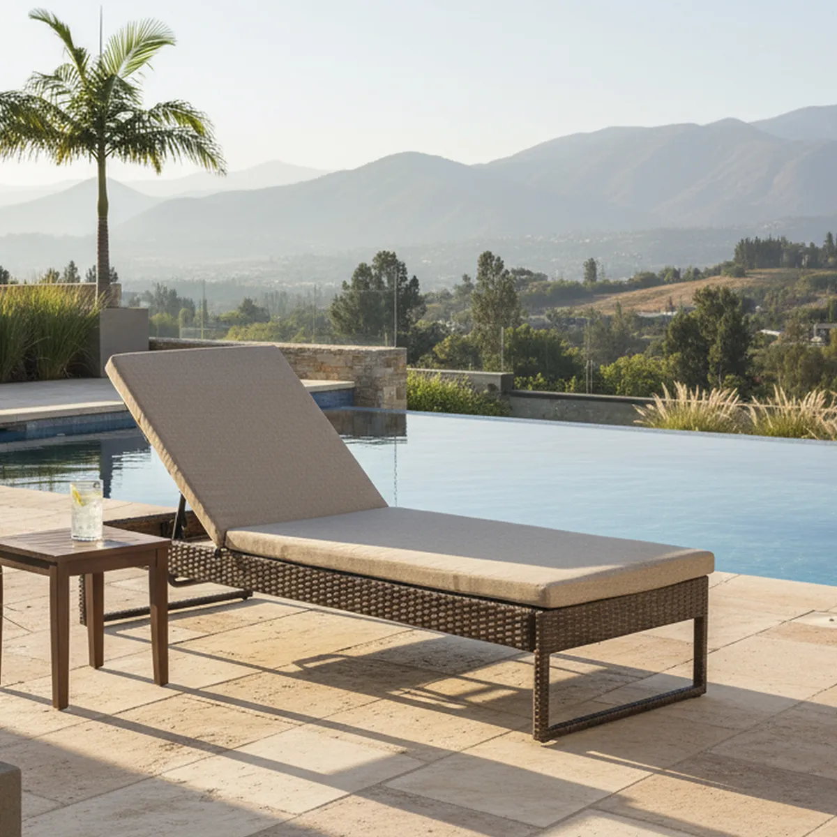 JUST HOME COLLECTION - Reposera Rattan Café