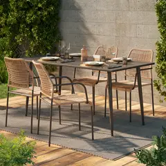 JUST HOME COLLECTION - Juego de comedor Lepascal 5 piezas