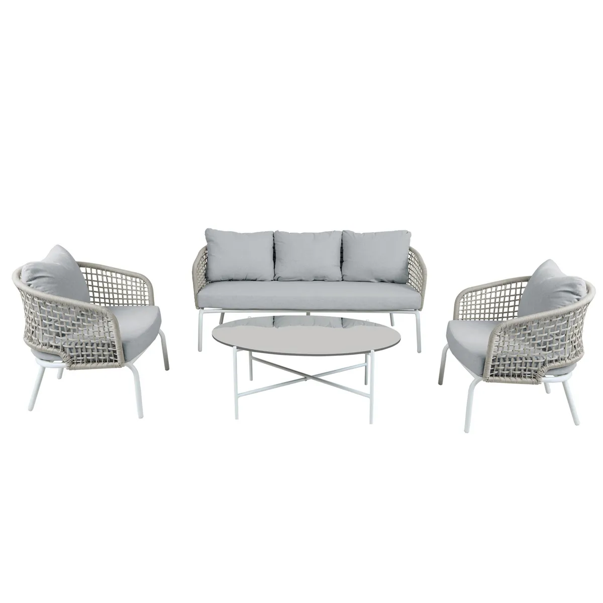 JUST HOME COLLECTION - Juego de Terraza Living Montreal 5 Personas