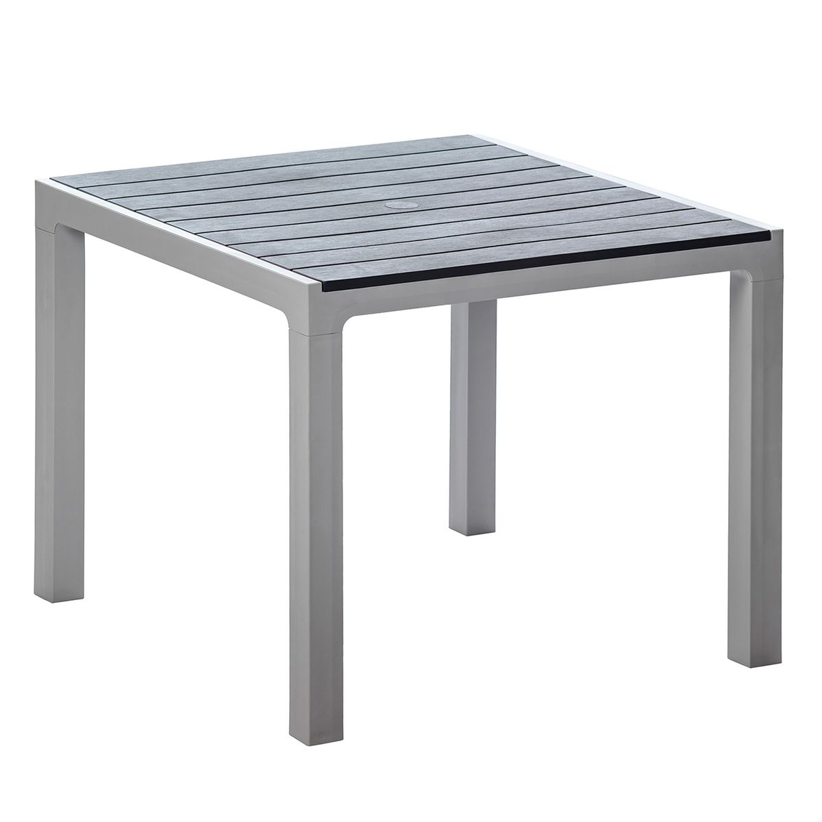 MQ - Mesa de Apoyo Cuadrada Polipropileno 90x74x90 cm Gris