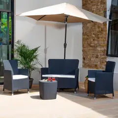 MQ - Juego de living de terraza Capri 4 piezas
