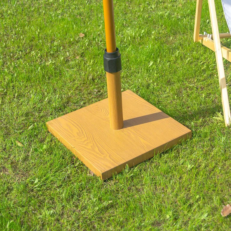 Base para quitasol look madera