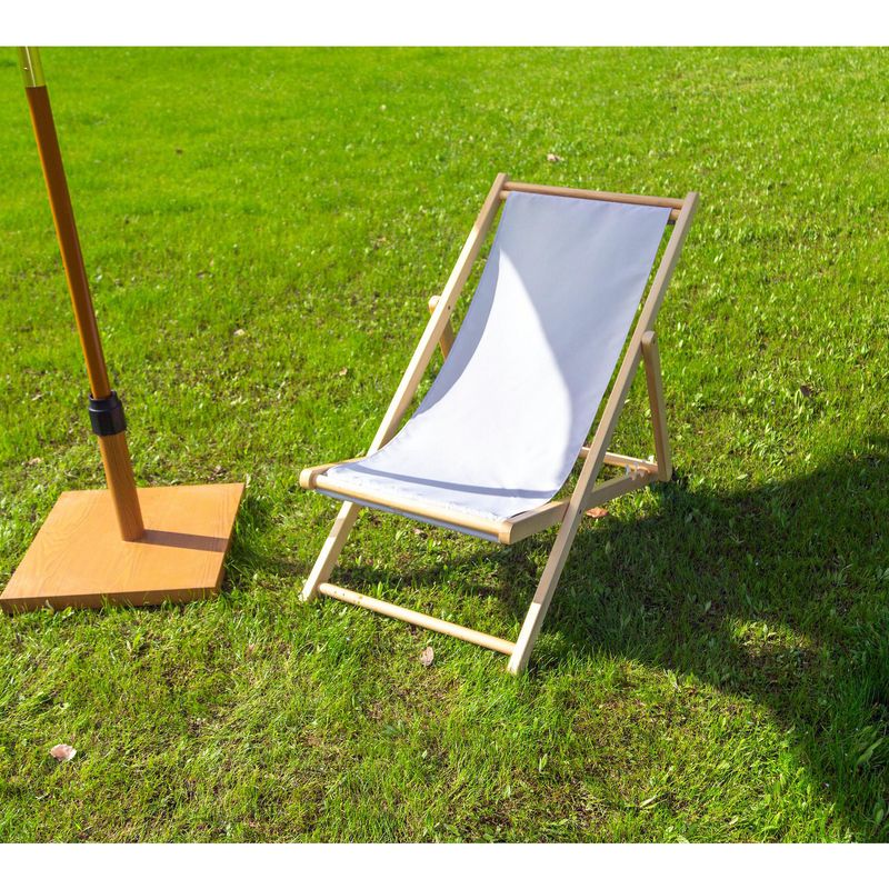 KLIMBER - Silla Plegable Playa 57x79x102 cm Natural