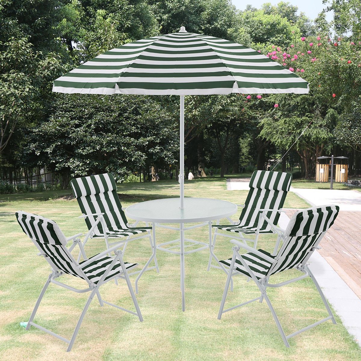 JUST HOME COLLECTION - Juego de comedor de terraza Country 6 piezas