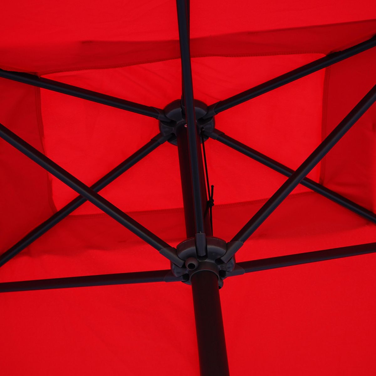 JUST HOME COLLECTION - Quitasol Recto Poliéster 2x2.6 metros Rojo