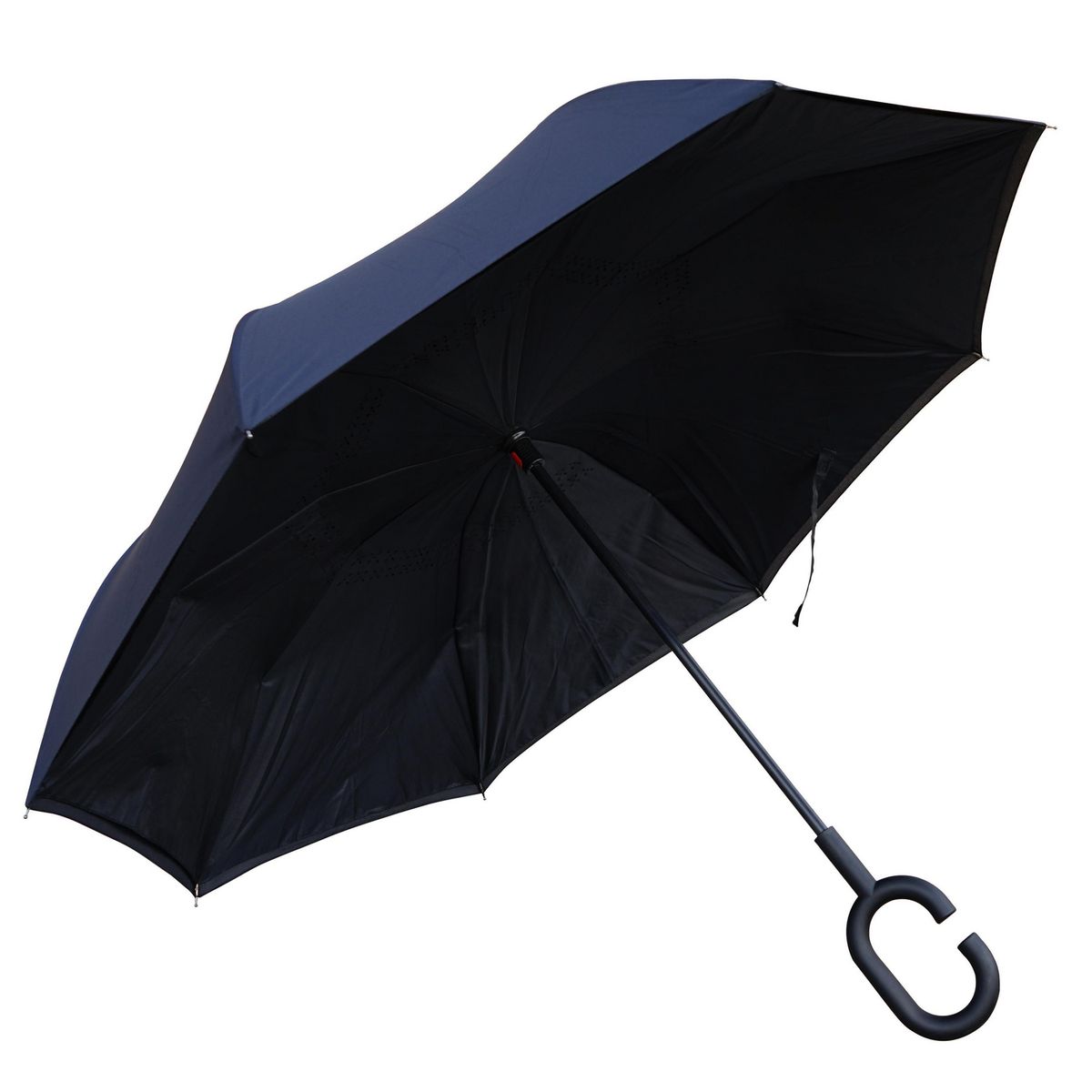 JUST HOME COLLECTION - Paragua Inverso Poliéster 1.3x0.88 metros Negro