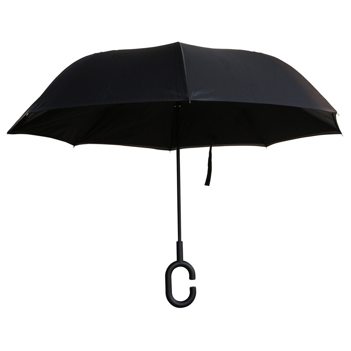 JUST HOME COLLECTION - Paragua Inverso Poliéster 1.3x0.88 metros Negro