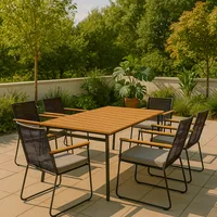 Juego de comedor de terraza Granada 7 piezas