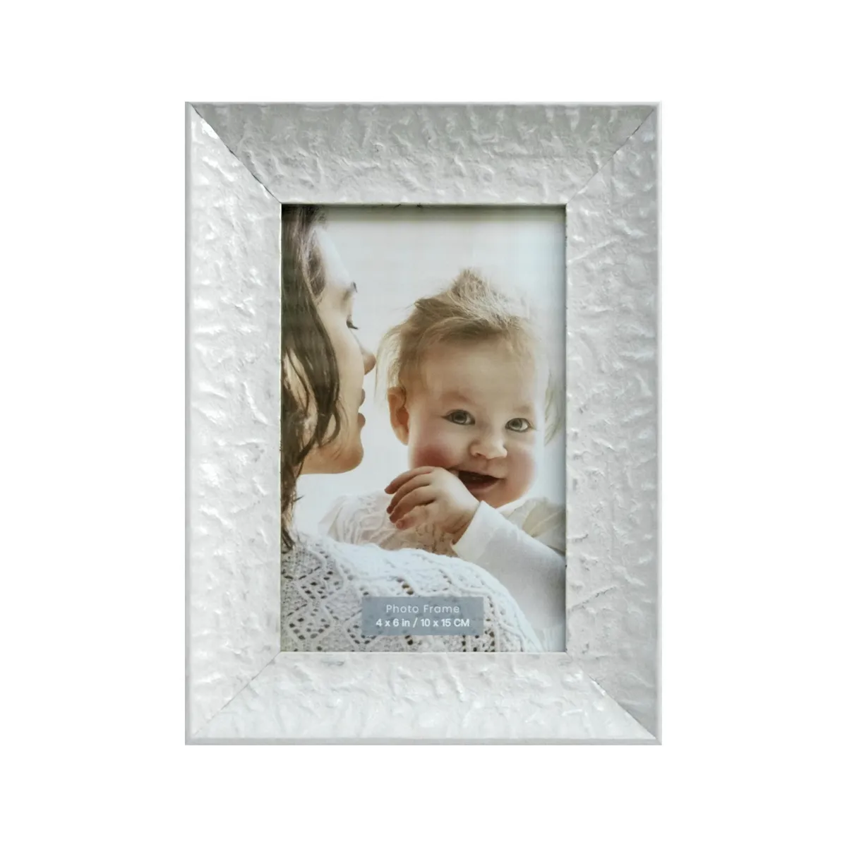 JUST HOME COLLECTION - Marco de Foto Antique 10x15 cm Blanco MDF